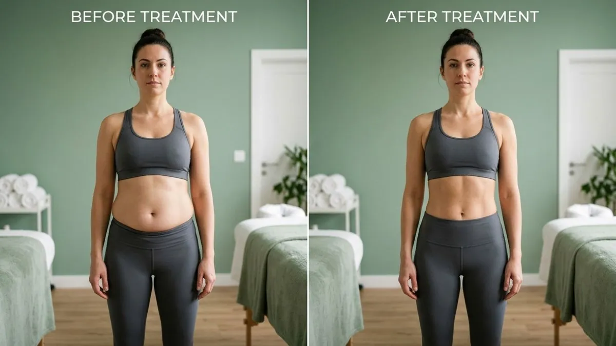 Résultats drainage lymphatique avant après